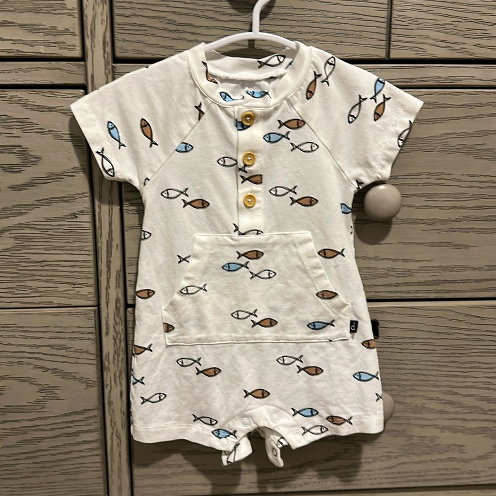 Baby Boy Fish Romper